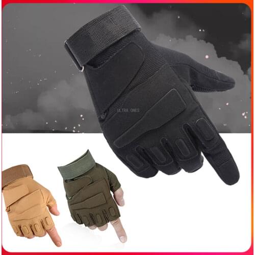 Half / Full Finger Tactical Gloves Outdoor Sports Military Paintball Gloves Army Shooting Hunting Climbing Combat Glove