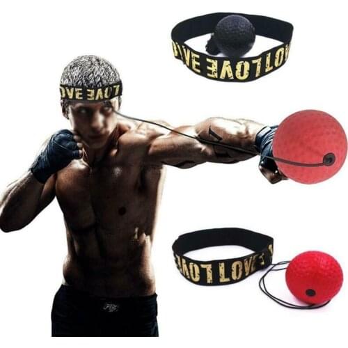 MMA Muay Thai Boxing Speed Ball With Head Band Reaction Time Training Trainer Thai Exercise Quick Accuracy Practice