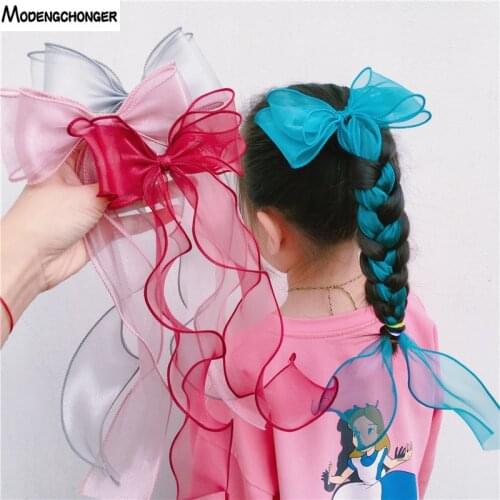 1PC Fashion Satin Women Girls Hair Band Trendy Hairpin Casual Hair Clip Color Bright Silk Bow Ribbon Hairgrip Hair Accessories