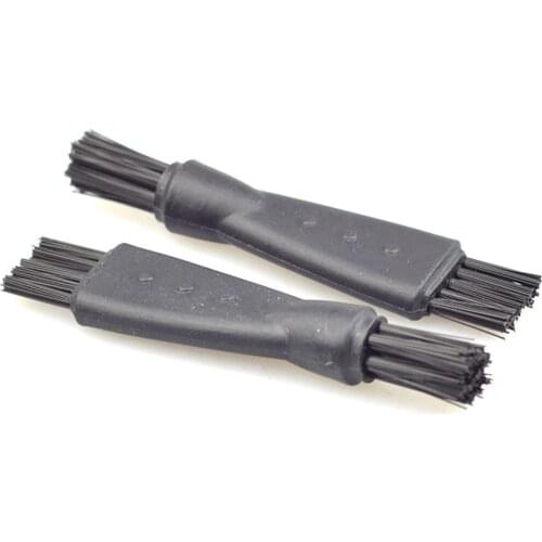 10pcs Double Heads Nylon Razor Cleaning Brush Beard Clipper Cleaner Hair Remover Portable Travel Beard Kit Shaving Accessories
