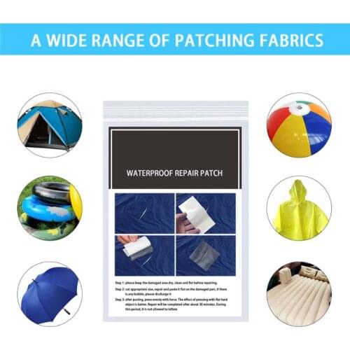 20 Pcs Multifunctional Raincoat Repair Waterproof Anti-fog Glue Repair Patches Kit for Inflatable Pool Air Beds Toys