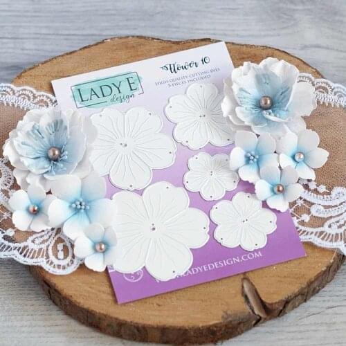 2021 AliliArts Metal Cutting Dies 5pc Flowers diy Scrapbooking Photo Album Decorative Embossing PaperCard Crafts Die