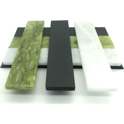 3pieceset kitchen knife Portable sharpener Big Double-sided sharpening water stone Natural agate Professional grinding whetstone