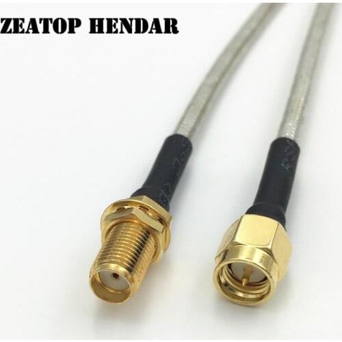 5Pcs SMA Male Jack to SMA Female Plug Semi Rigid RG402 Cable RF Semi-rigid Coaxial Pigtail Wire 10CM 15CM 20CM 30CM 50CM 1M
