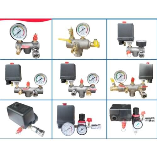 Air compressor accessories air pressure with switch belt type air pump aluminum bracket iron cross arm air outlet assembly