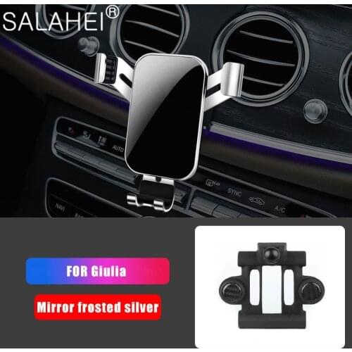 Car Accessories Phone Holder Mobile Phone Holder For Alfa Romeo GIULIA Car Holder Phone Stand Steady Fixed Bracket Support
