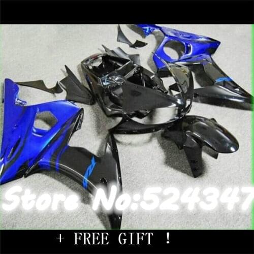 B Blue black body parts for fairings YZF R6 2003 2004 2005 R6 fitment fairing kit r6 03 04 05 Motorcycle Accessories & Parts