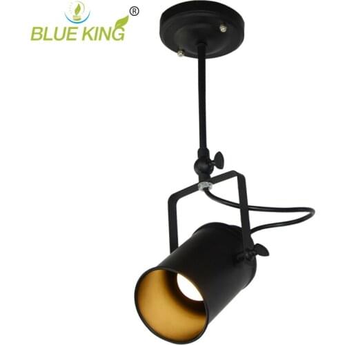 Nordic creative black loft ceiling lamps with E27 Socket iron restaurant balcony study corridor hall indoor lighting