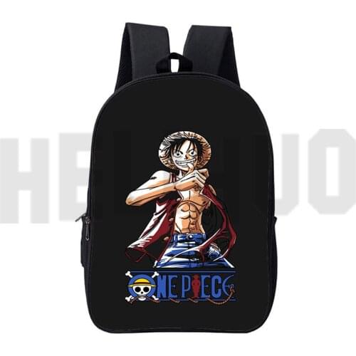3D Print Cartoon One Piece Backpack Kids Japan Anime Roronoa Zoro School Bags Trafalgar Law Children Computerbags Portgas.D.Ace