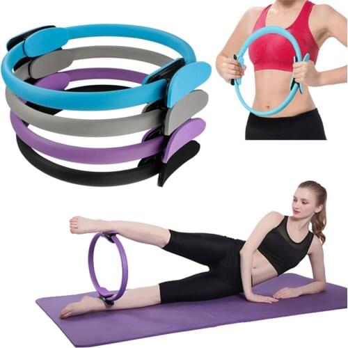 Yoga Circle Dual Grip Yoga Pilates Ring Body Building Training Circle Fitness Circle Gym Workout Pilates Lose Weight Equipment