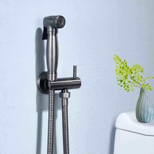 Bidet Faucet Brass Shower Tap Washer Toilet Sprayer Hygienic Shower Bidet Tap Wall Mounted Single Cold Bidet Faucets