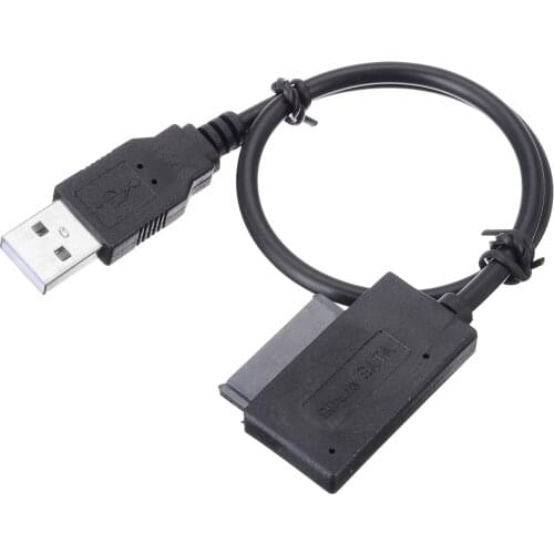 Mayitr 1pc 35CM USB 2.0 to 7+6 13Pin Slim SATA/IDE Cable CD DVD Rom Optical Hard Disk Drive Converter Adapter for Computer Parts