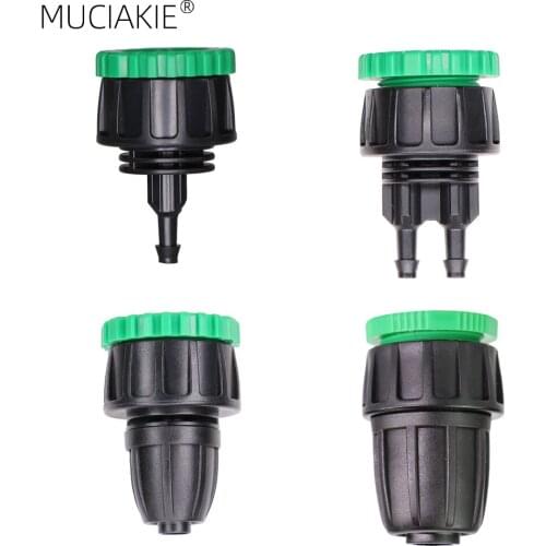 MUCIAKIE 3PCS Garden Water Connector 1/2'' 3/4'' 2-IN-1 Female Thread x 1/4'' 3/8'' 1/2'' Hose Coupling Adapter Tap Tubing Joint