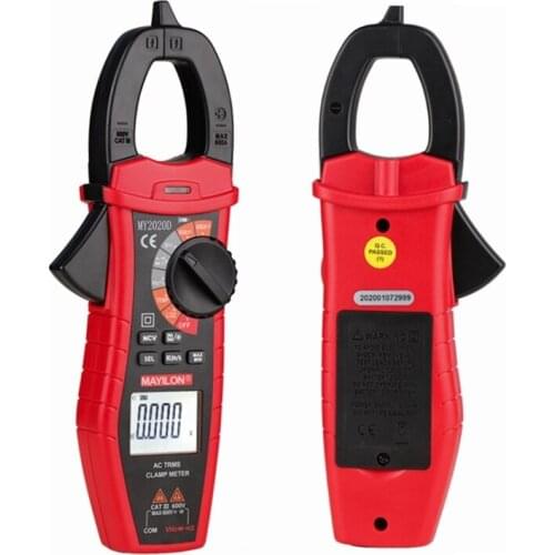 MY2020D Clamp Multimeter 6000 Counts Auto Range LCD Digital AC/DC Current Voltage Capacitance Frequency Resistance Temp Meter