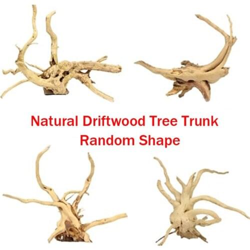 Natural Wood Driftwood Tree Trunk Aquarium Reptile Cylinder Fish Tank Plant Ornament Landscaping Artwork Decoration