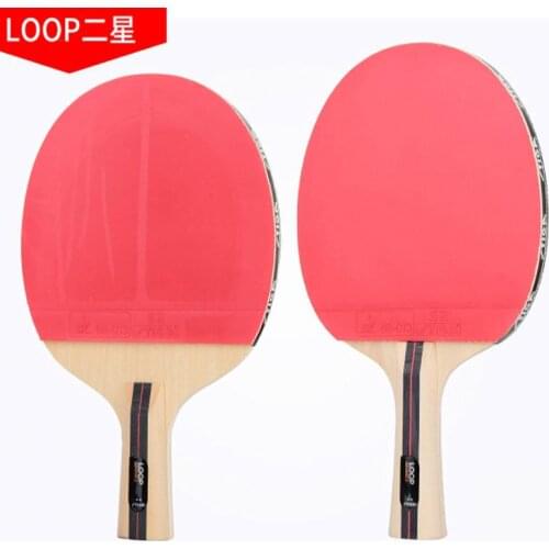 Original STIGA LOOP 2 stars table tennis racket suit for all-round beginner pimples in gift case ping pong game racket game