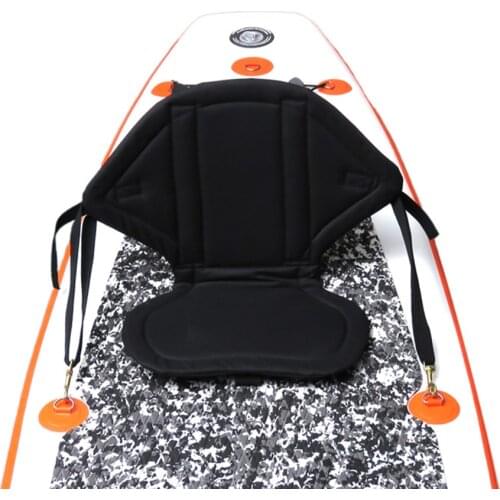 Adjustable Kayak Padded Seat Canoe Sit On Top Boat Back Rest Cushion Adjustable Backrest With Storage Bag Boat Cushion for Water