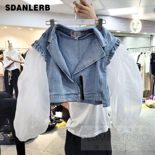 Женские джинсовые куртки SDANLERB China At AliExpress