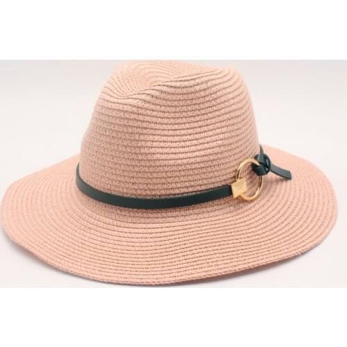 Seyoum Hot sale summer sun hats for women wide brim ladies straw hat beach vacation girls panama hat