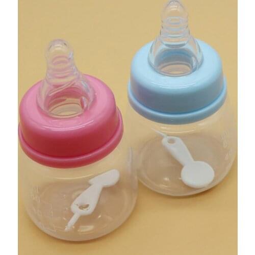 Silicone material Baby Infant Newborn 60ml Feeding Nursing Nipple Bottle Juice Drinking Container Heat resistance to 120°C