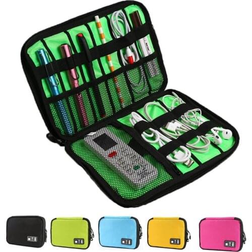 Gadget Cable Organizer Storage Bag Travel Electronic Accessories Cable Pouch Case USB Charger Power Bank Holder Digitals Kit Bag