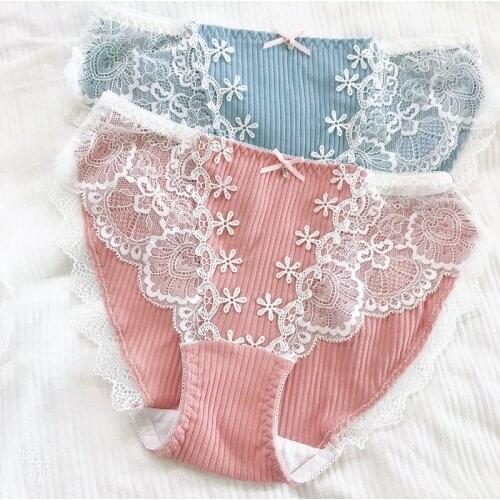 Underwear women sexy lingerie lace cute seamless cotton panties briefs ropa mujer lenceria sensual mujer tanga majtki damskie