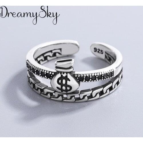 Punk Vintage Fancy Ring For Women Men Adjustable Size Geometric Rings Exquisite Creative Jewelry Wholesale 2021