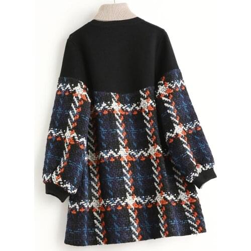 Wool Coat Autumn 200% Winter Tweed Woman Jacket Plaid Coats and Jackets Women Clothes Abrigo Mujer 2020 KQN40289 KJ5992