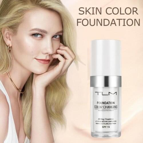 Liquid Foundation Easy To Wear Face Makeup Concealer Brighten Whitening Oil Control Natural Lasting Waterproof Cosmetic TSLM1