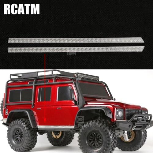 Car Shell Side Skirt Slip-Proof Pad Body Car Shell Metal Decorative Sheet for 1/10 RC Crawler Car Traxas TRX4