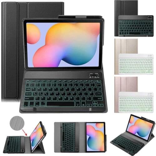 Magnetic Tablet Keyboard Cover for Samsung Galaxy Tab A6 10.1 with S Pen P580 P585 Smart Bluetooth Keyboard Case Shell + Pen