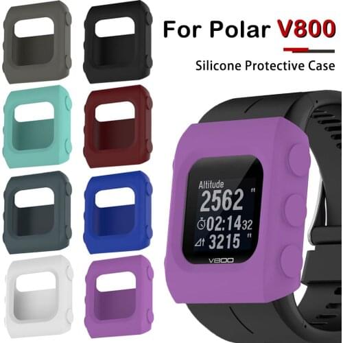 For Polar V800 Smart Watch Soft Silicone Protective Sleeve Anti Collision Bumper Protective Shell Cover Case For Polar V800