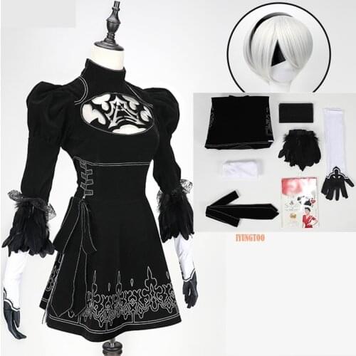 NieR:Automata 2B Cosplay Costume 2B Costume For Halloween Carnival Party Cosplay Props