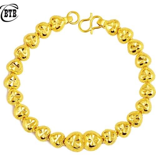 Muslim Fashion Romantic Love Ladies Charm Bracelet Unisex Luxury Cuff Bracelet Classic Exquisite Jewelry Holiday Gift Wholesale