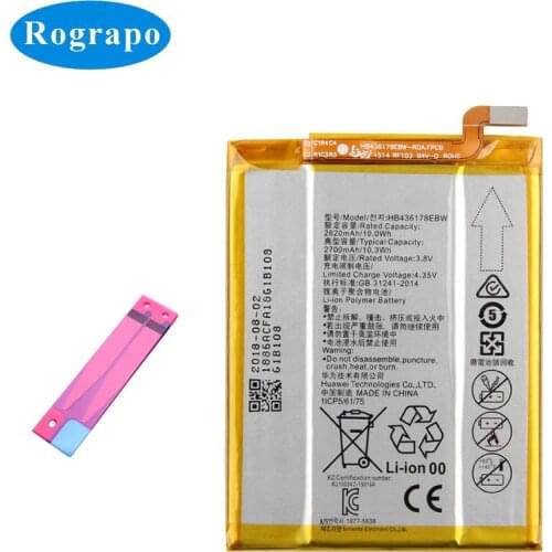 Original 2700mAh HB436178EBW Mobile Phone Replacement Battery For Huawei Mate S CRR-CL00 CRR-UL00 HB436178EBW Batteries