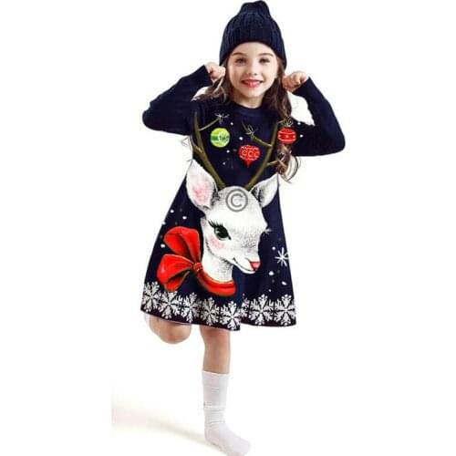 Toddler Dresses 2021 Baby Girl Long Sleeve Dress Autumn Sprng Kids Cute Christmas Clothes Fashion Girls Birthday Princess Dress