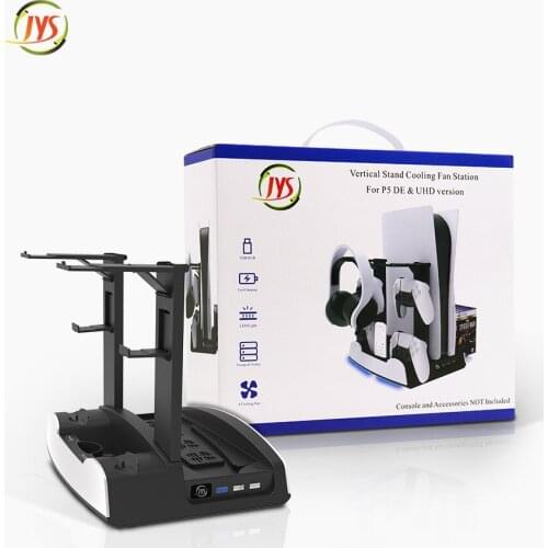 Charging Display Stand For PS5 Controller Charger Base For PS5 Game Console Cooling Base With Headset Bracket Disc Storage Rack