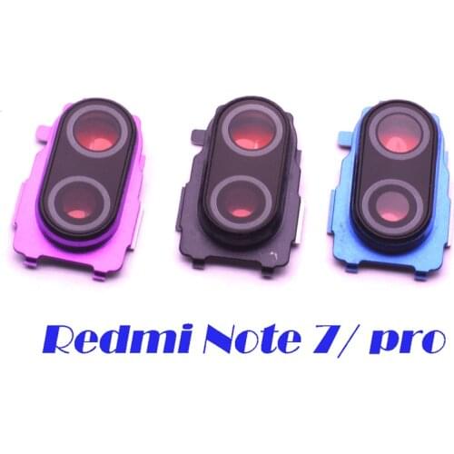 Back Rear Camera Lens Glass Cover Ring with Adhesive Glue for Xiaomi Redmi note 7 Redmi note 7 Pro