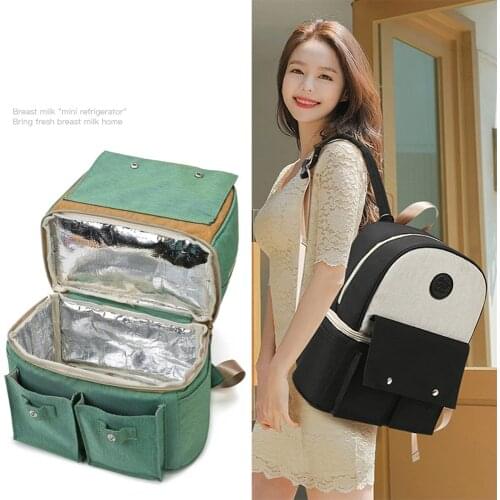 Diaper bag Nappy bag Travel Backpack Baby Care wet bag baby bag waterproof diaper bag Refrigerated double mom bag maternity bag