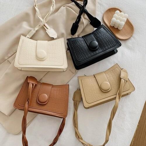 Bags of Women 2020 New Style Shoulder Bag Womens Bag PU Leather Ladies Shoulder Bag Retro Handbag Underarm Bag Women Handbags