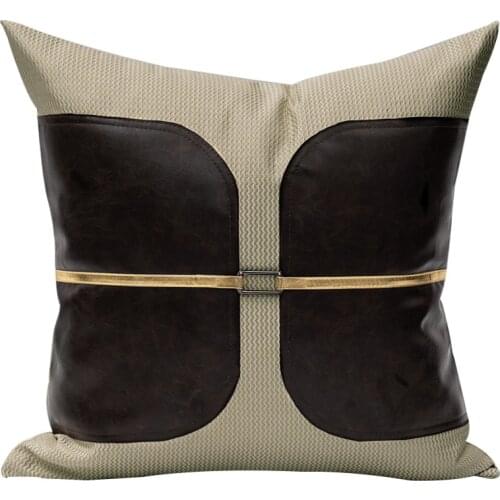 Light Luxury Cushion Cover 45x45cm Gold Soft Sofa Waist Pillowcase Decorative Home Pillows