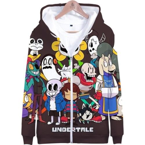 Sans Undertale 3D Print Zipper Hoodie Cool Fashion Men/Women/Kids Long Sleeve Hoodies Sweatshirt Casual Cosplay Jacket Clothes