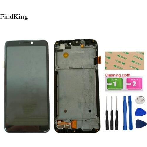 LCDs For TP-Link Neffos C7S TP7051A TP7051C LCD Display With Frame Touch Screen Digitizer Panel Assembly Repair Tools