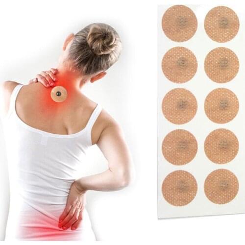 10pcs Magnetic Moxibustion Sticker Magnetic Acupuncture Therpy Plaster Back Shoulder Foot Pain Relief Magnet Treatment Sticker