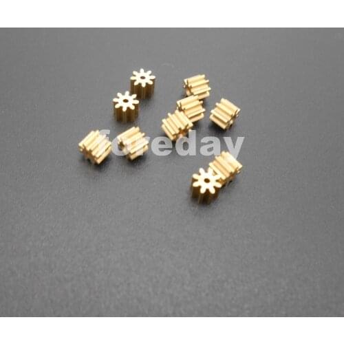 10PCS X 81A Brass Gear 0.4 Modulus 0.4M T=8 Aperture 1mm 0.95mm Model Accessories 8T Metal H:4MM 8 Teeth 10PCS/LOT * FD353X10