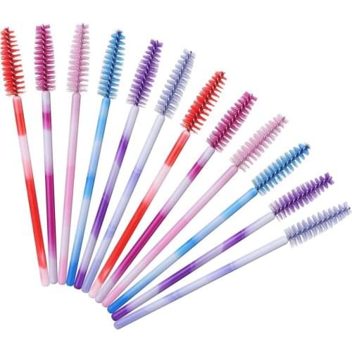 100pcs Eyelash Extension Disposable Make Up Eyebrow Brush Mascara Wands Applicator Eye Lashes Cosmetic Brushes Makeup Tools