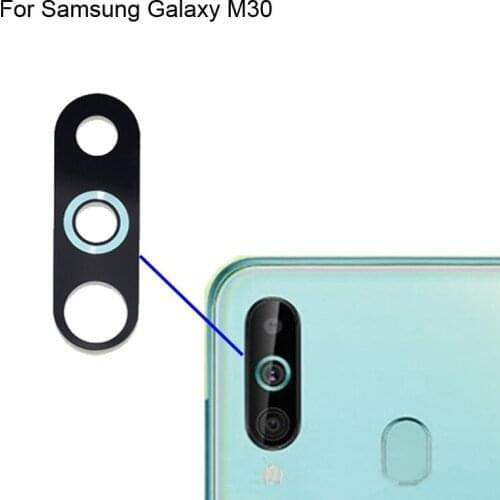2PCS High quality For Samsung Galaxy M30 Back Rear Camera Glass Lens test good For Samsung Galaxy M 30 Replacement SM-M305F