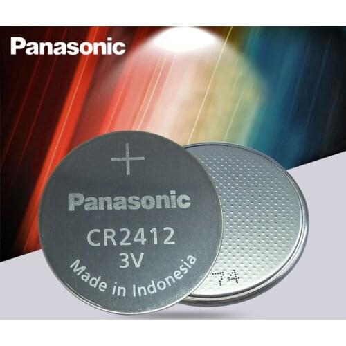 2PCS/lot 100% Original New For Panasonic CR2412 3V Lithium Coin watch Key Fobs Battery For swatch watch For LEXUS Car Controller