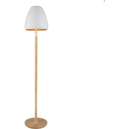 White Color Floor Lamp Bedroom Lighting Furniture Led Decorative Standing Light Wooden Material High Quality With Ce lambader