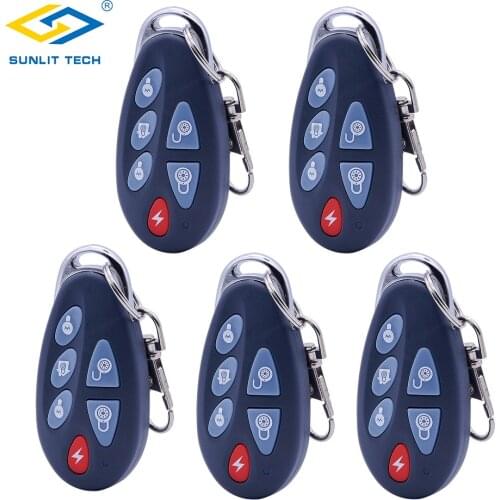 5pcs Wireless Remote Controller Key Fob for 433MHz/868MHz Meian Alarm Home Security System ST-VGT ST-IIB ST-V ST-IIIB ST-IVB